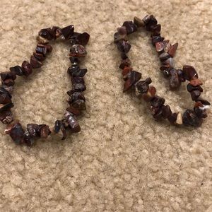 Brown/Red beaded bracelet (#405,406)